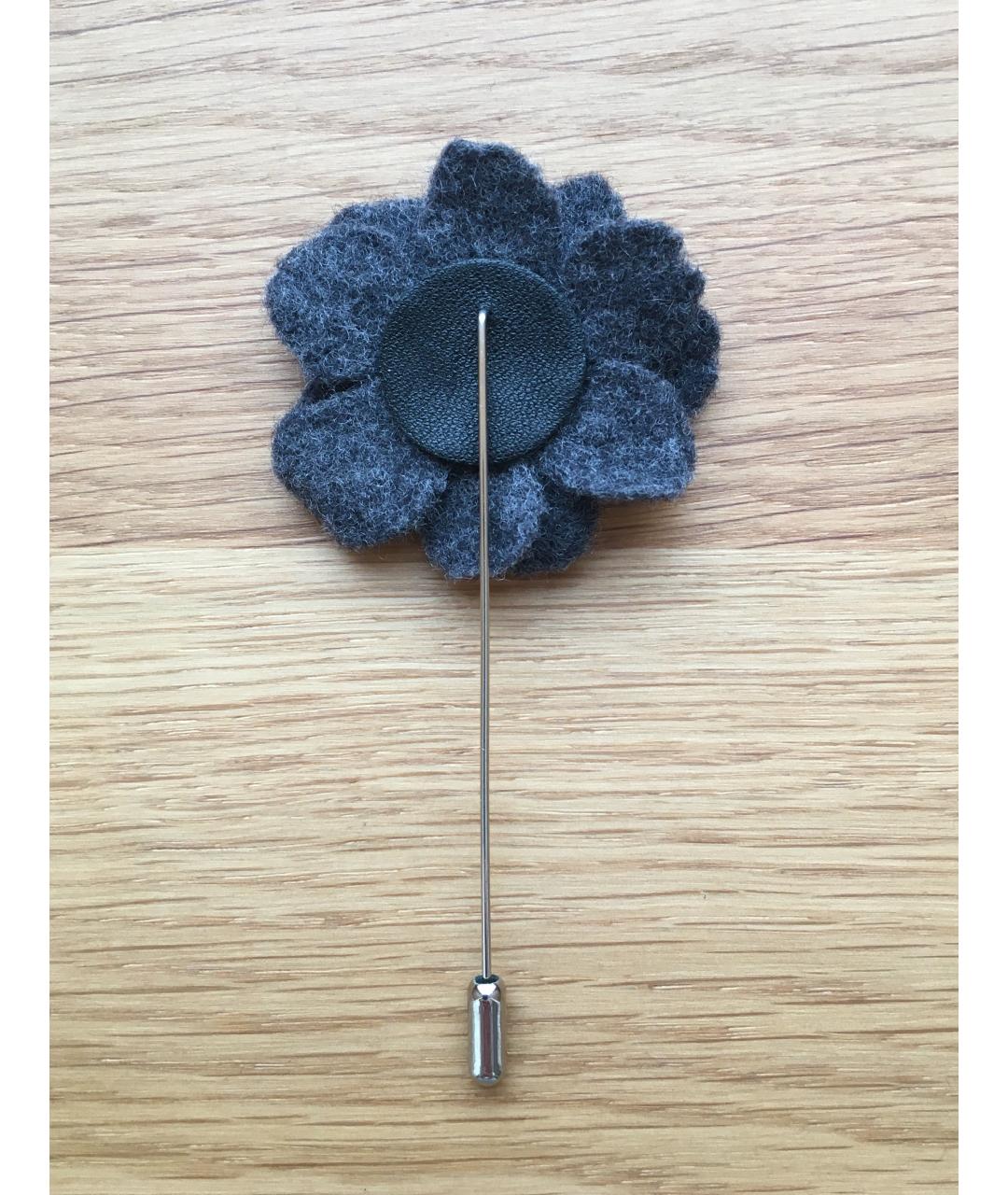 LANVIN Серая булавка / брошь, фото 2