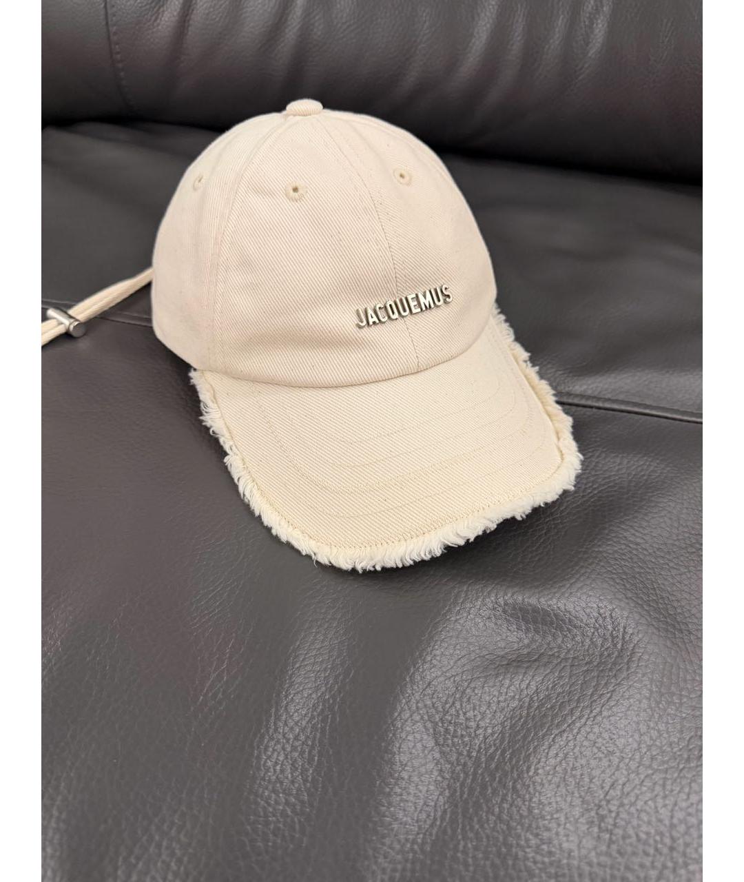 JACQUEMUS Белая хлопковая кепка, фото 5