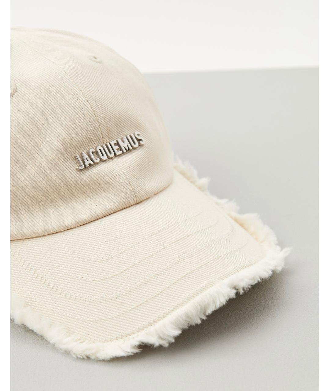 JACQUEMUS Белая хлопковая кепка, фото 2