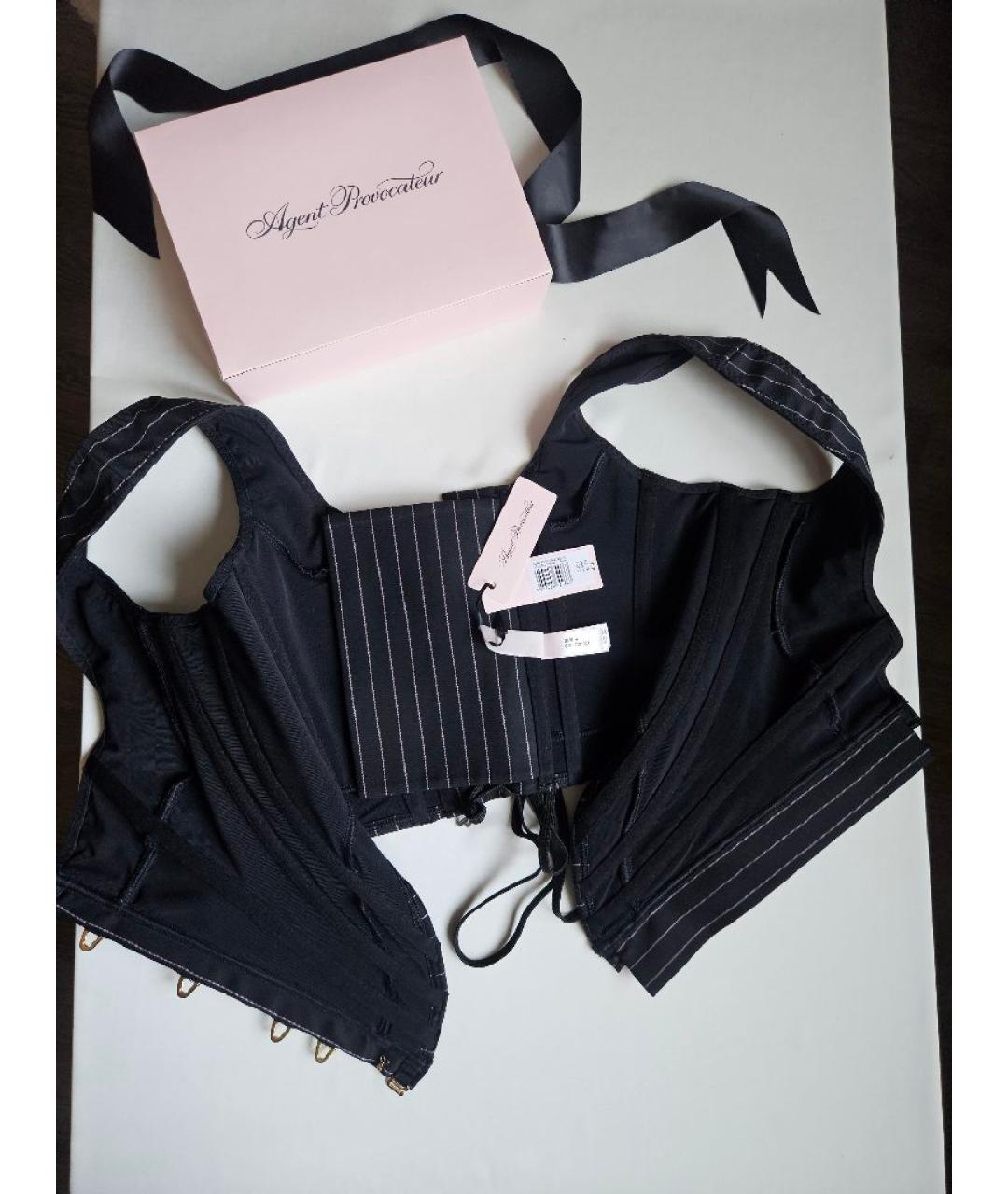 AGENT PROVOCATEUR Черный полиамидовый корсет, фото 4