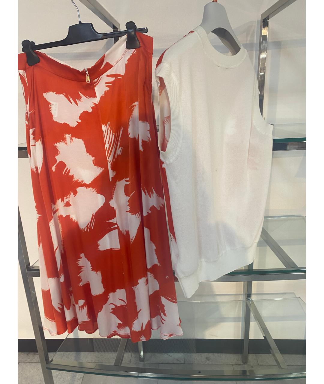 ESCADA Красный вискозный костюм с юбками, фото 2