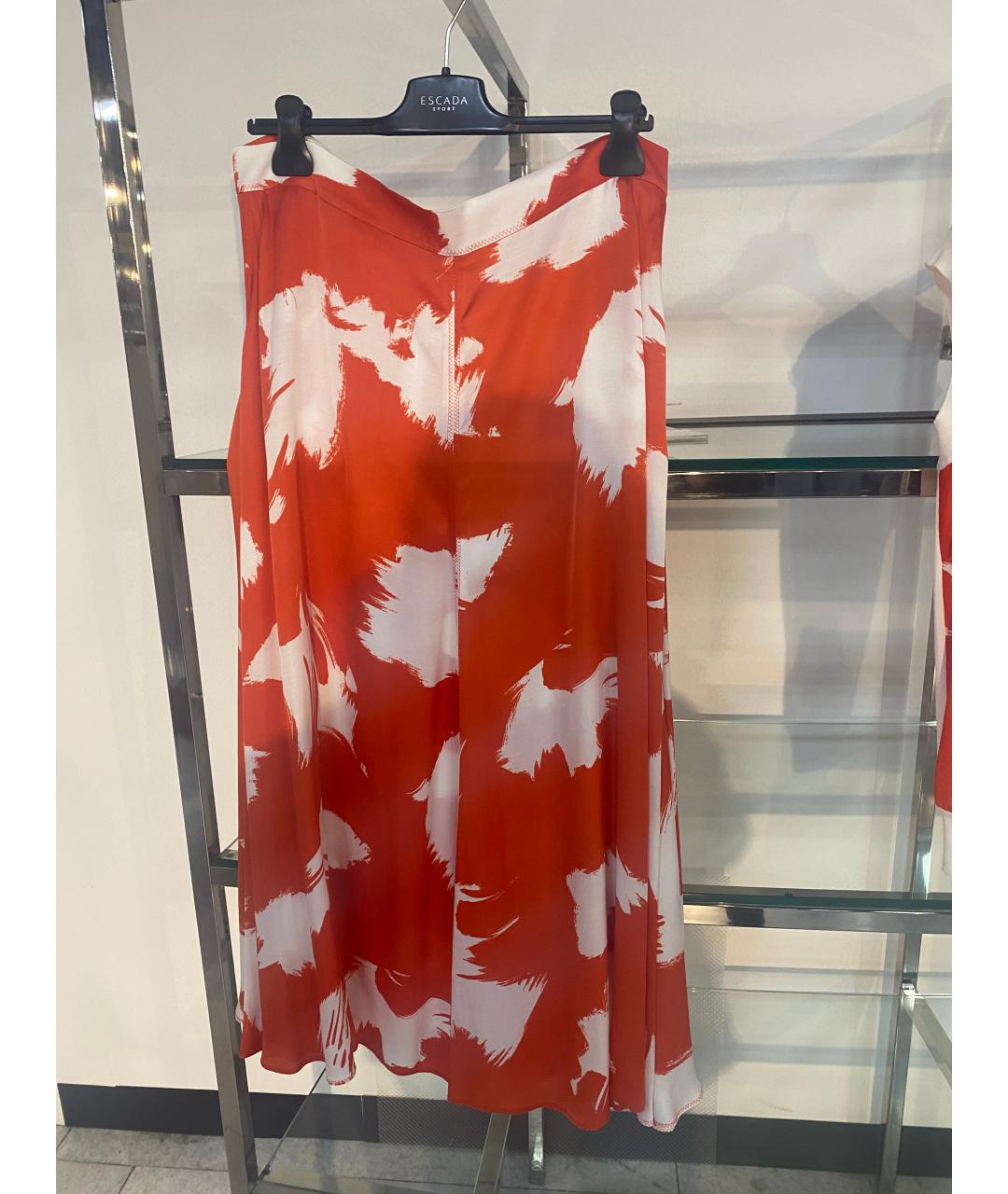 ESCADA Красный вискозный костюм с юбками, фото 7