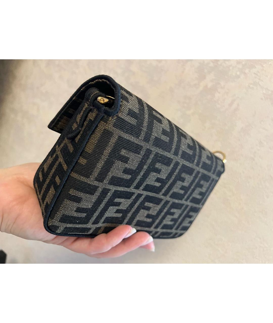 FENDI Коричневая сумка на плечо, фото 2