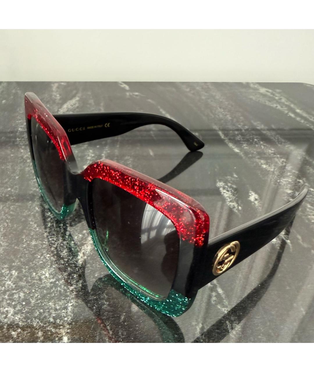 GUCCI Мульти пластиковые солнцезащитные очки, фото 3