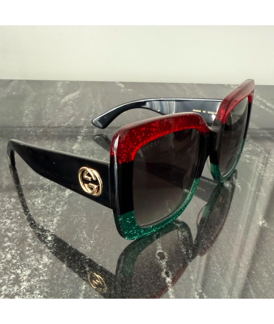 GUCCI Мульти пластиковые солнцезащитные очки, фото 2