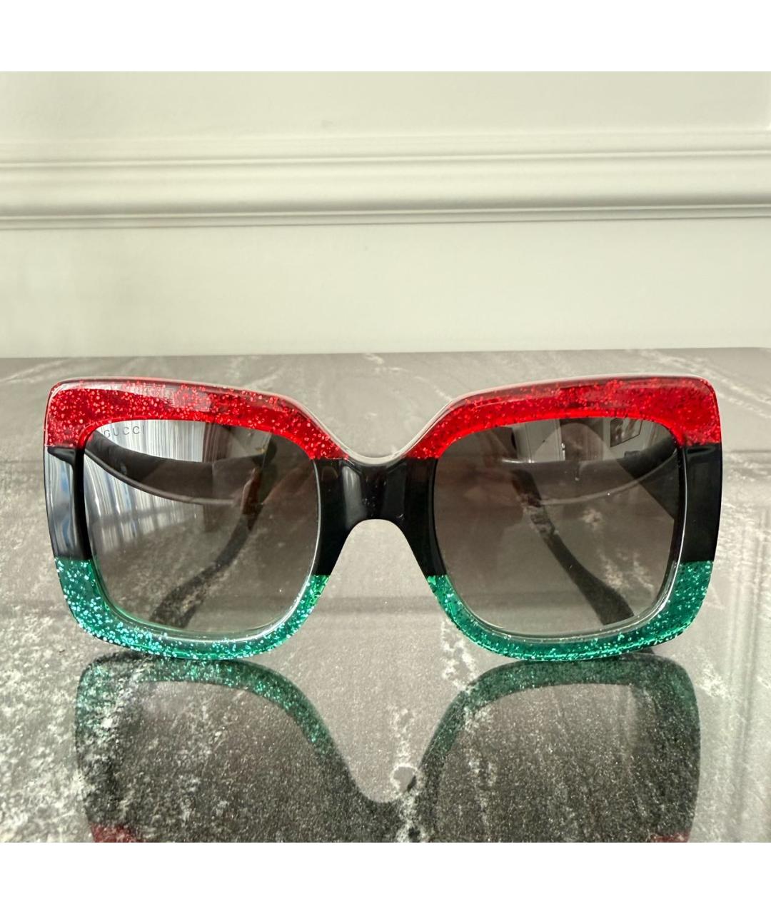 GUCCI Мульти пластиковые солнцезащитные очки, фото 6