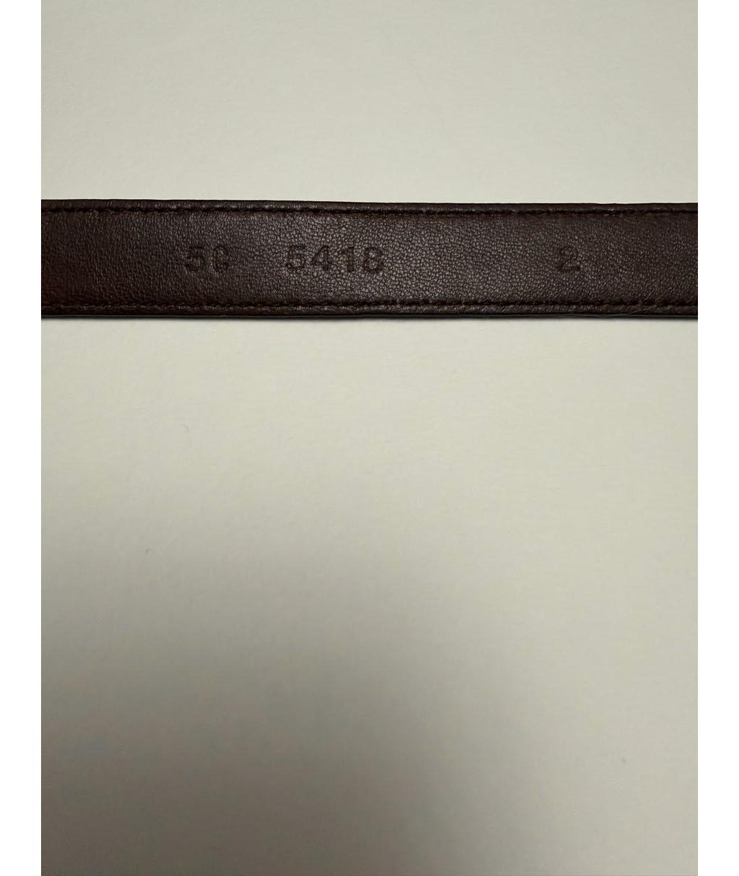 MIU MIU Коричневый кожаный ремень, фото 5