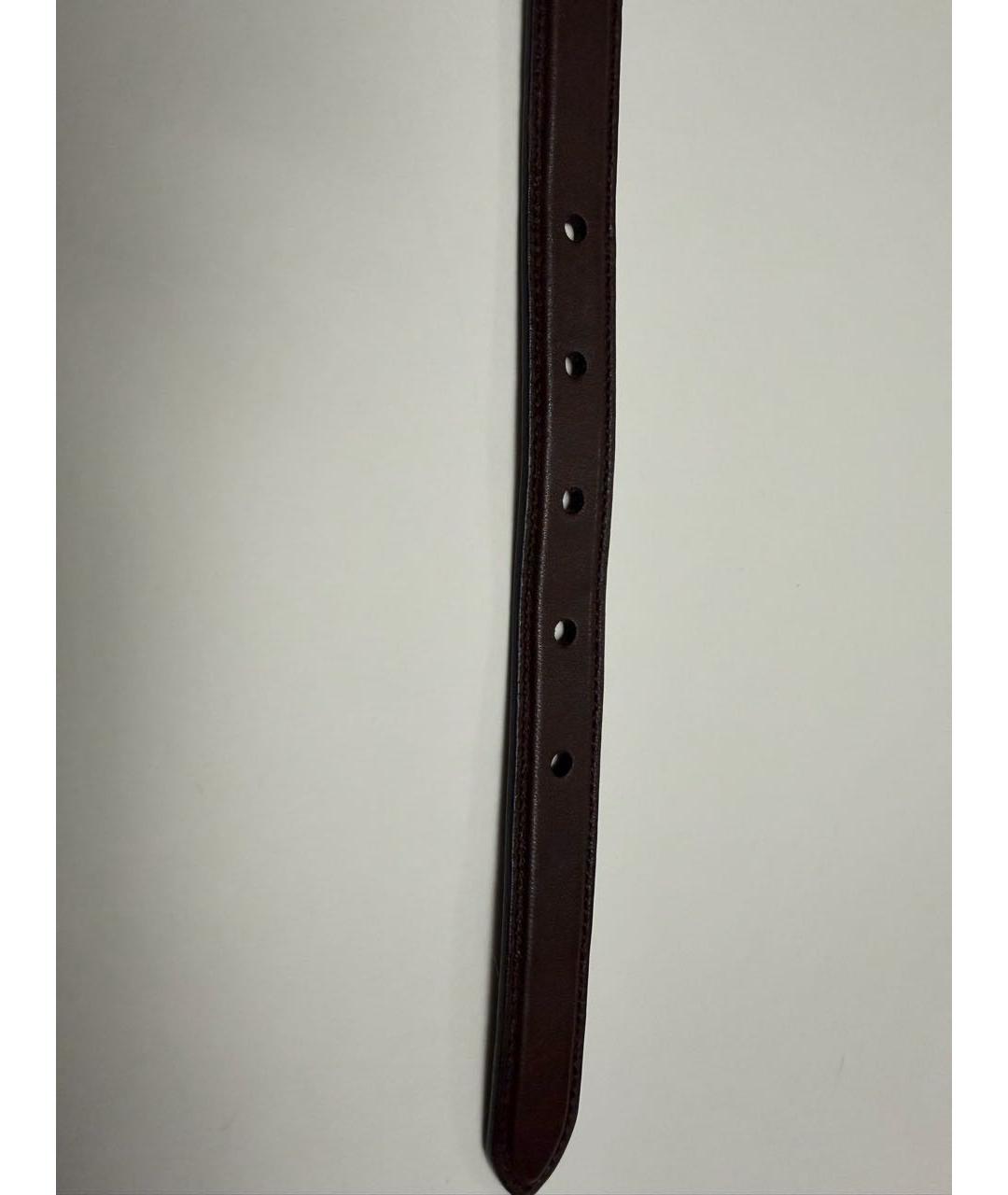 MIU MIU Коричневый кожаный ремень, фото 6