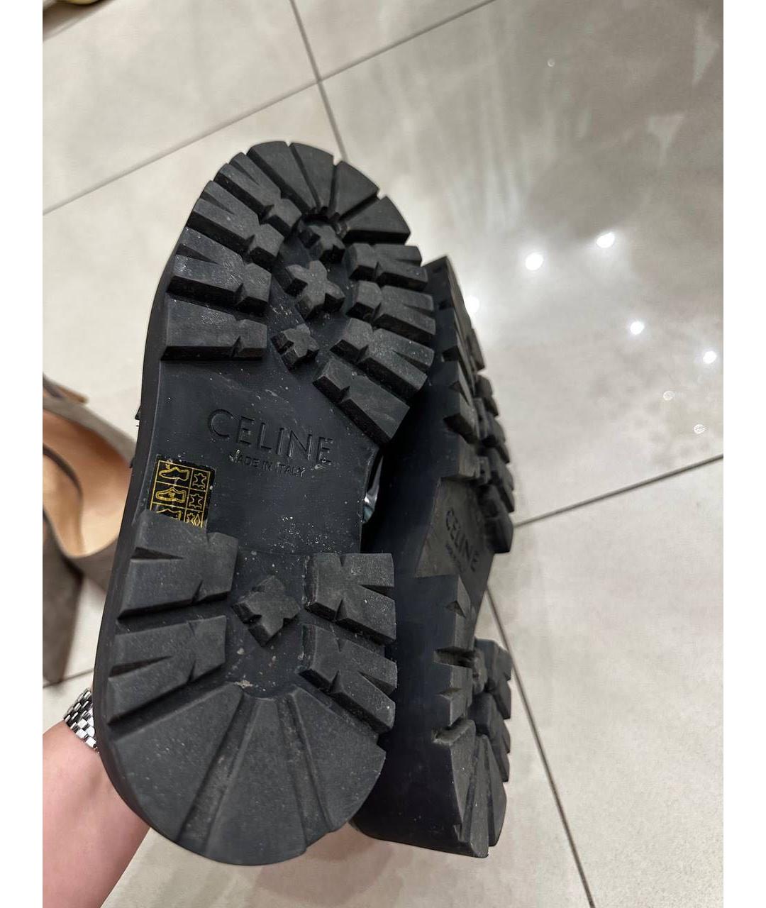 CELINE Черные туфли из лакированной кожи, фото 4