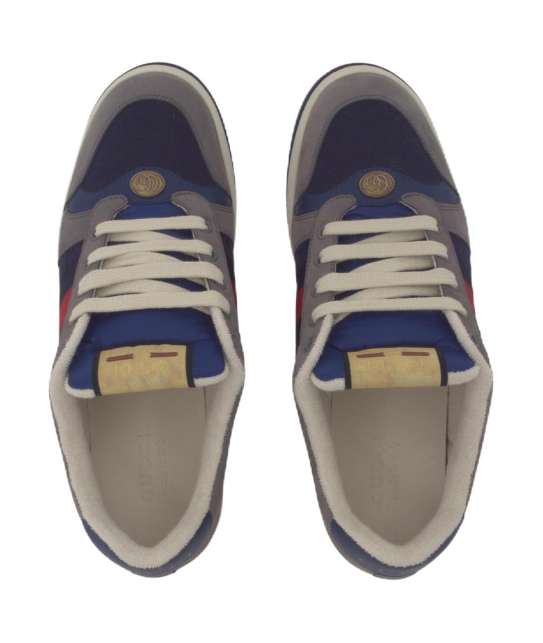 GUCCI Серые низкие кроссовки / кеды, фото 4