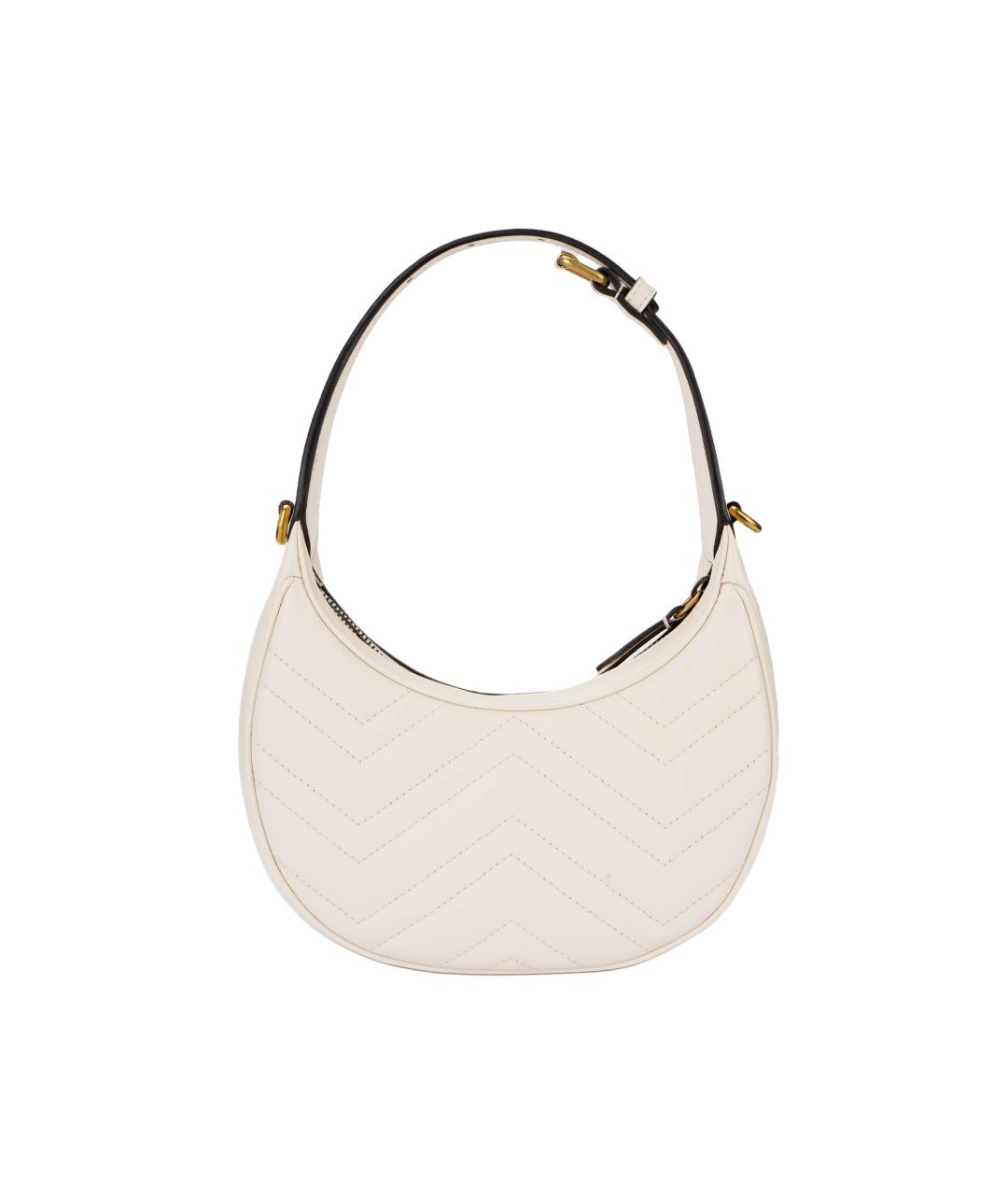 GUCCI Белая кожаная сумка через плечо, фото 3