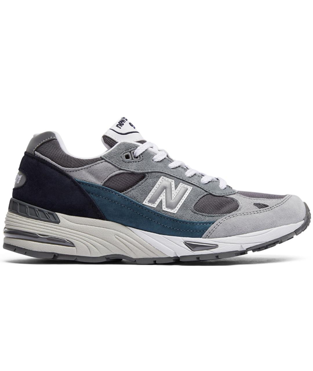 NEW BALANCE Серые низкие кроссовки / кеды, фото 1