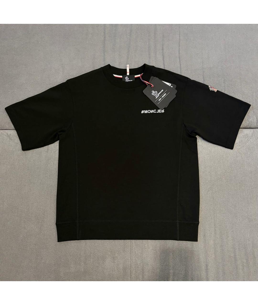 MONCLER GRENOBLE Черная футболка, фото 2