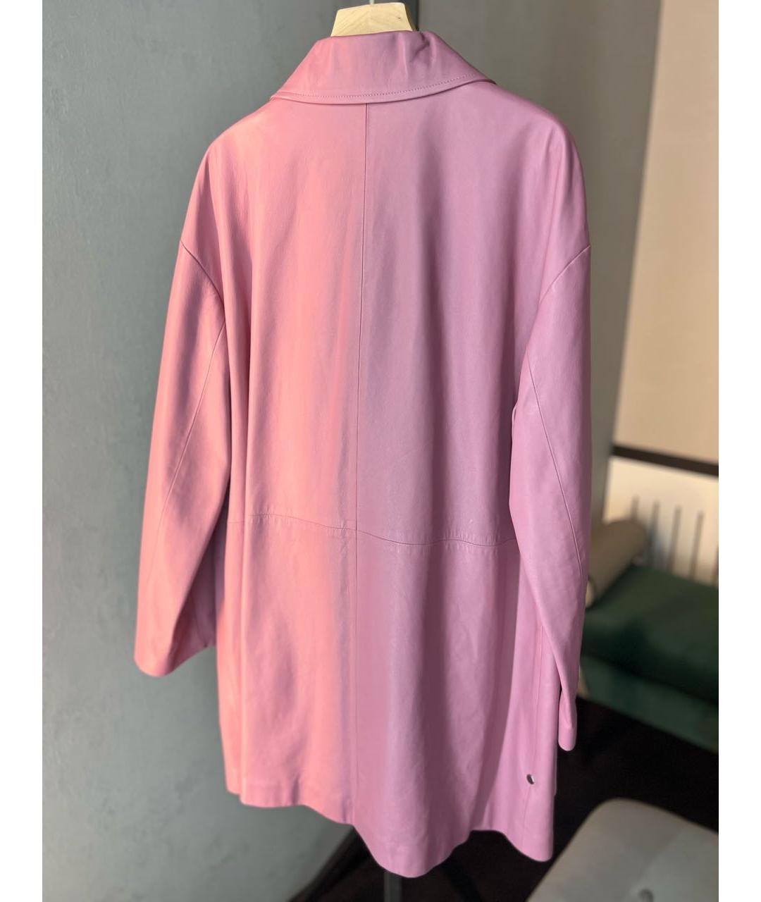 GUCCI Коралловая кожаная куртка, фото 3