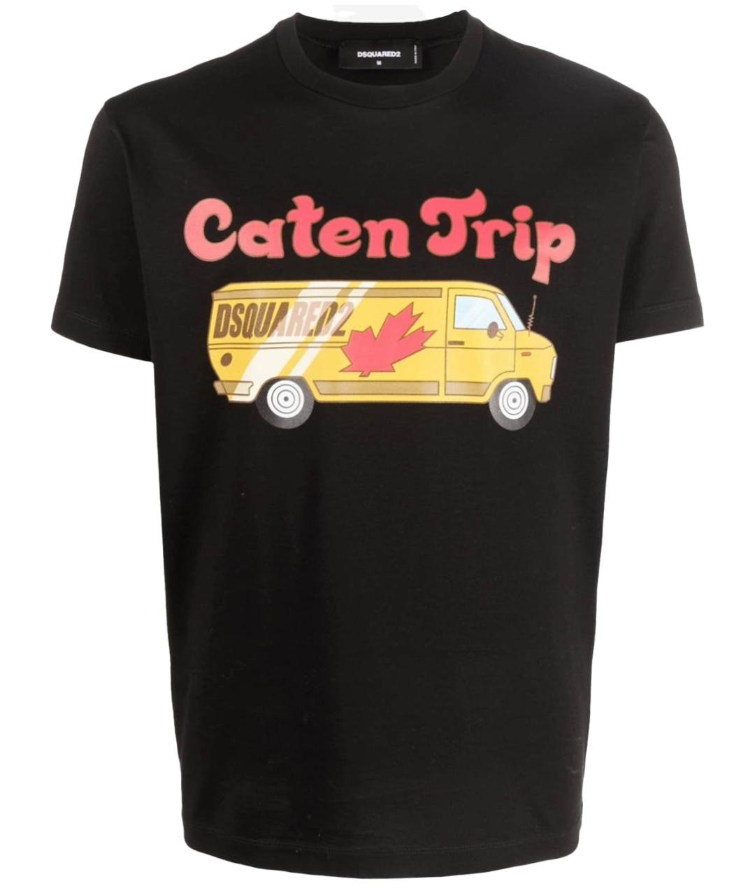DSQUARED2 Черная хлопковая футболка, фото 1