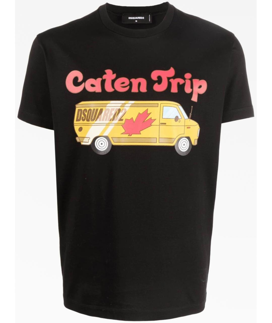 DSQUARED2 Черная хлопковая футболка, фото 7