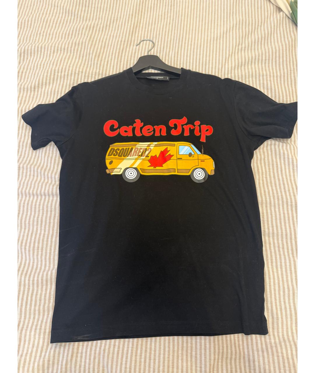 DSQUARED2 Черная хлопковая футболка, фото 5