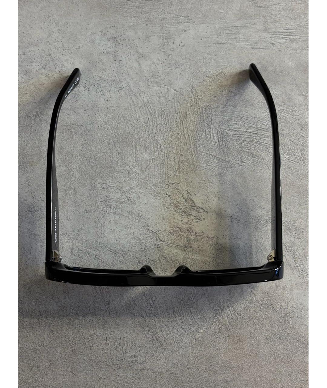 OFF-WHITE Черные пластиковые солнцезащитные очки, фото 7
