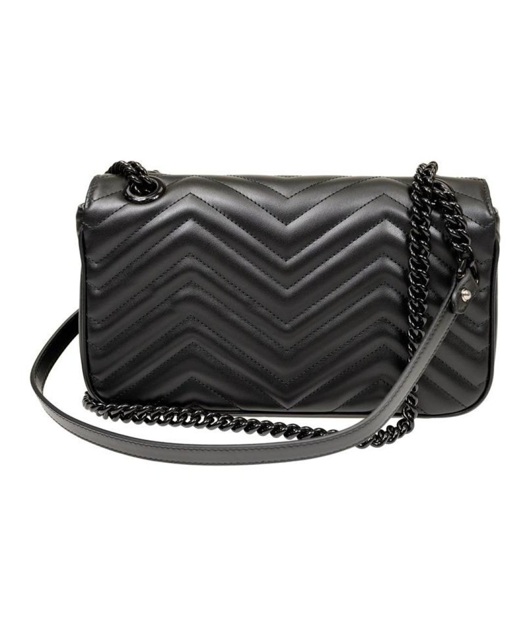 GUCCI Черная кожаная сумка через плечо, фото 3