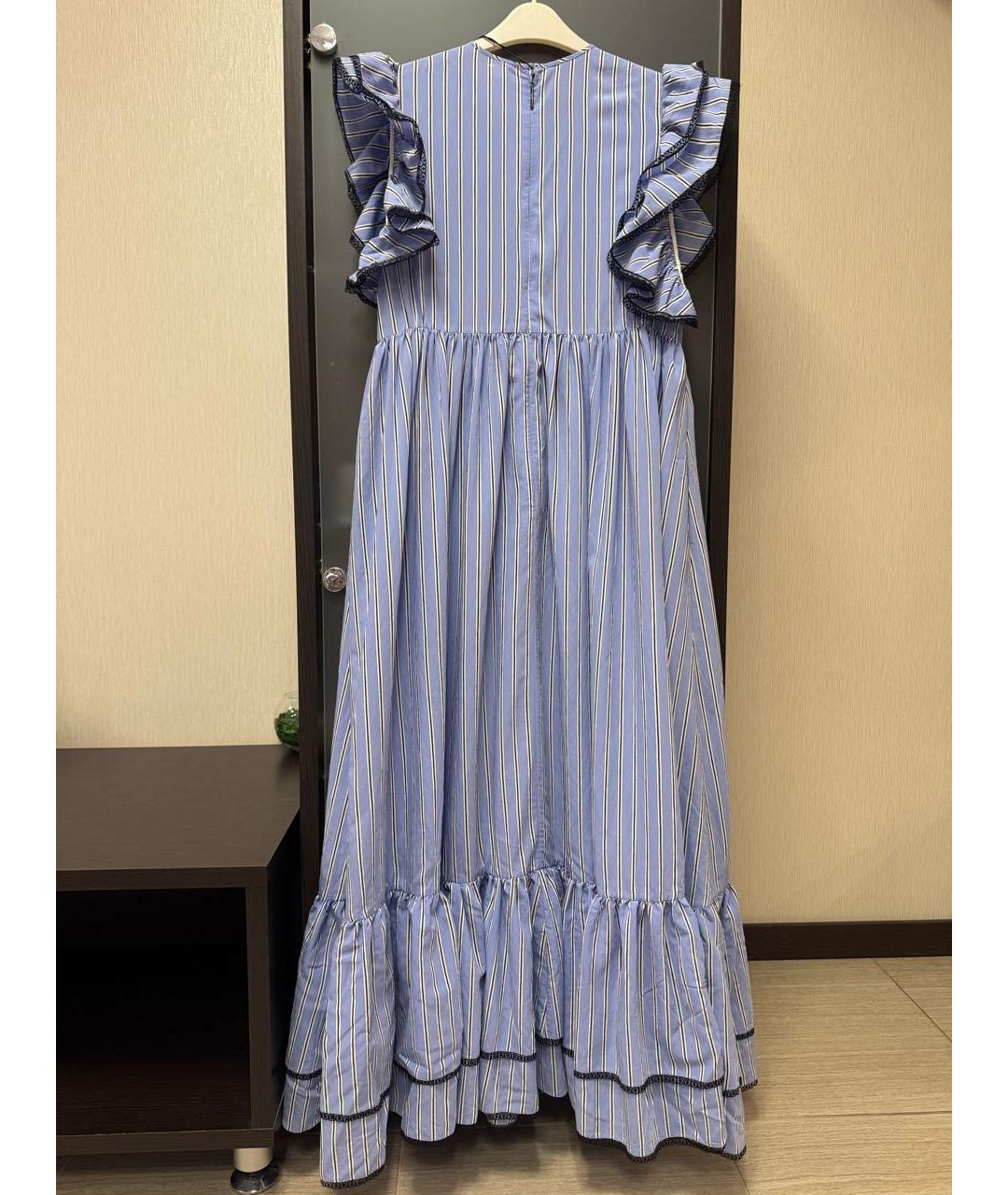 MSGM Голубой вискозный сарафан, фото 2