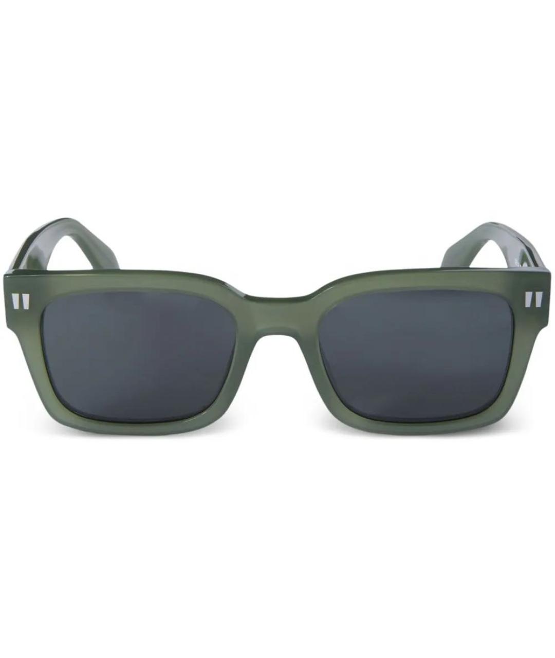 OFF-WHITE Зеленые пластиковые солнцезащитные очки, фото 1