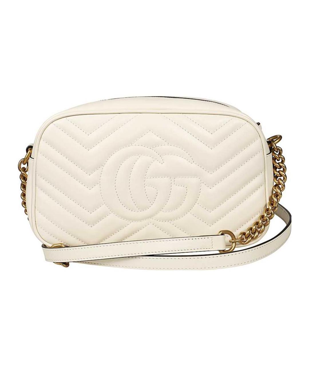 GUCCI Бежевая кожаная сумка через плечо, фото 5