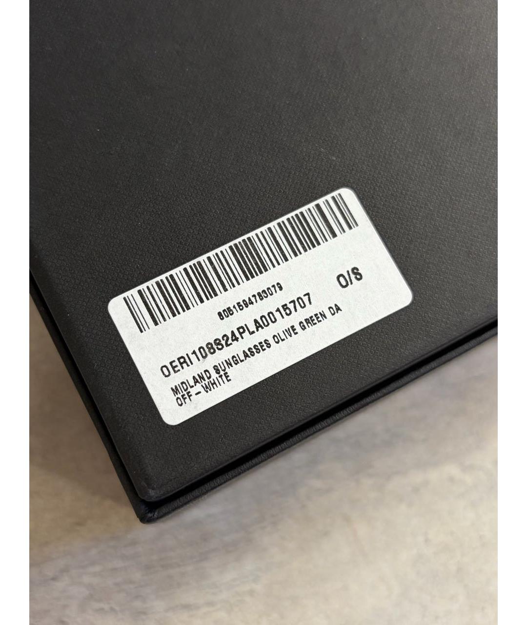 OFF-WHITE Зеленые пластиковые солнцезащитные очки, фото 8