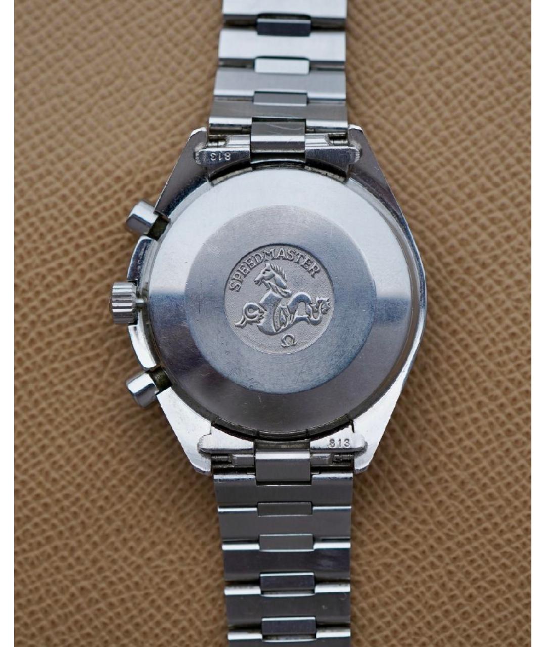 OMEGA Черные стальные часы, фото 2