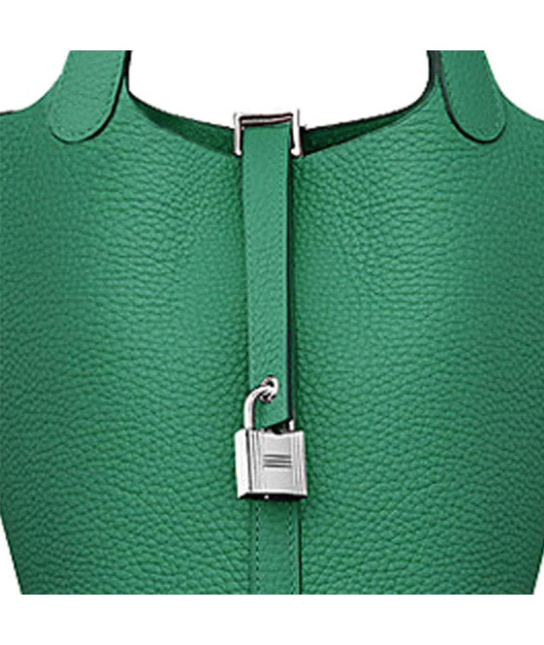 HERMES Зеленая кожаная сумка через плечо, фото 4