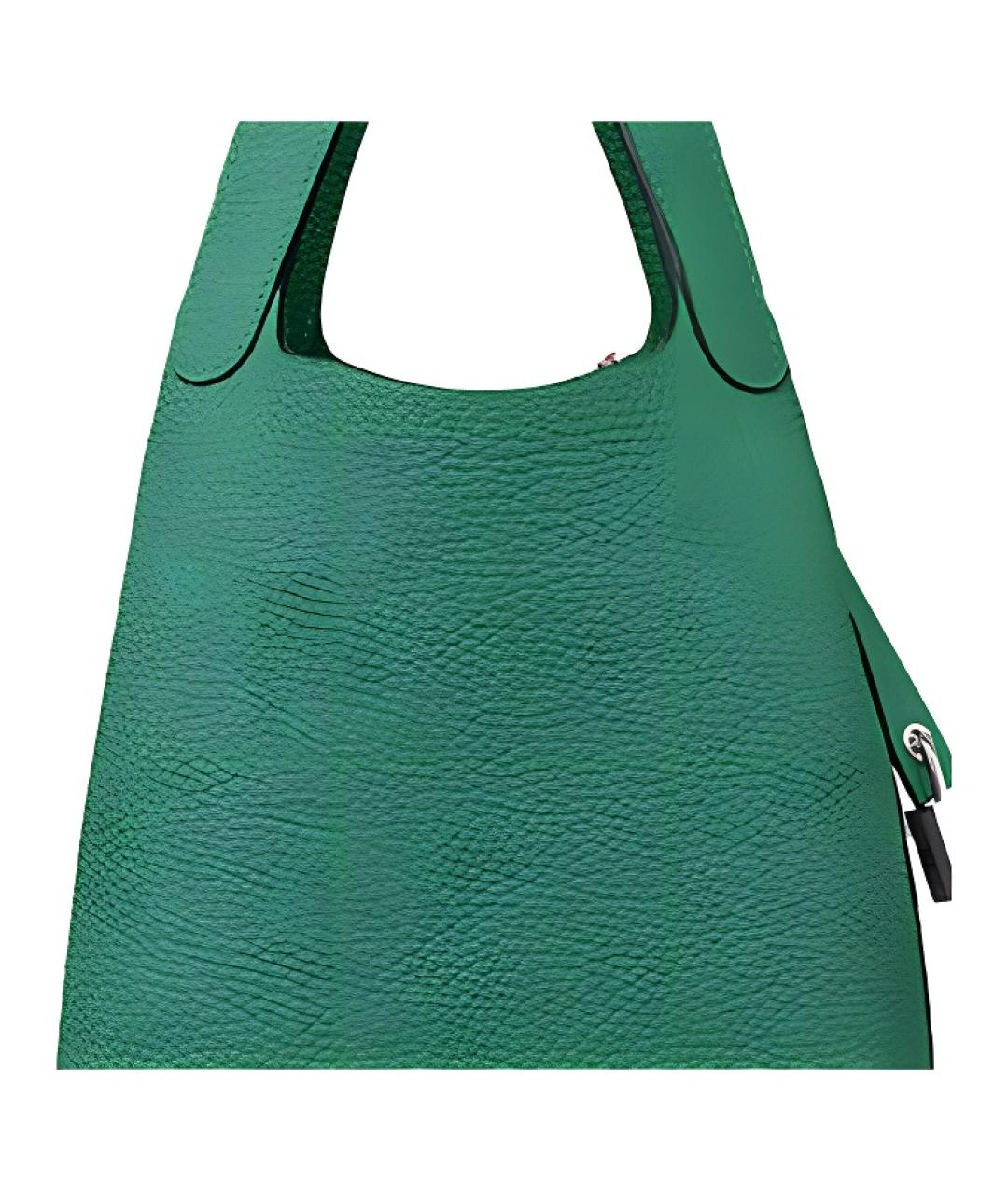 HERMES Зеленая кожаная сумка через плечо, фото 5