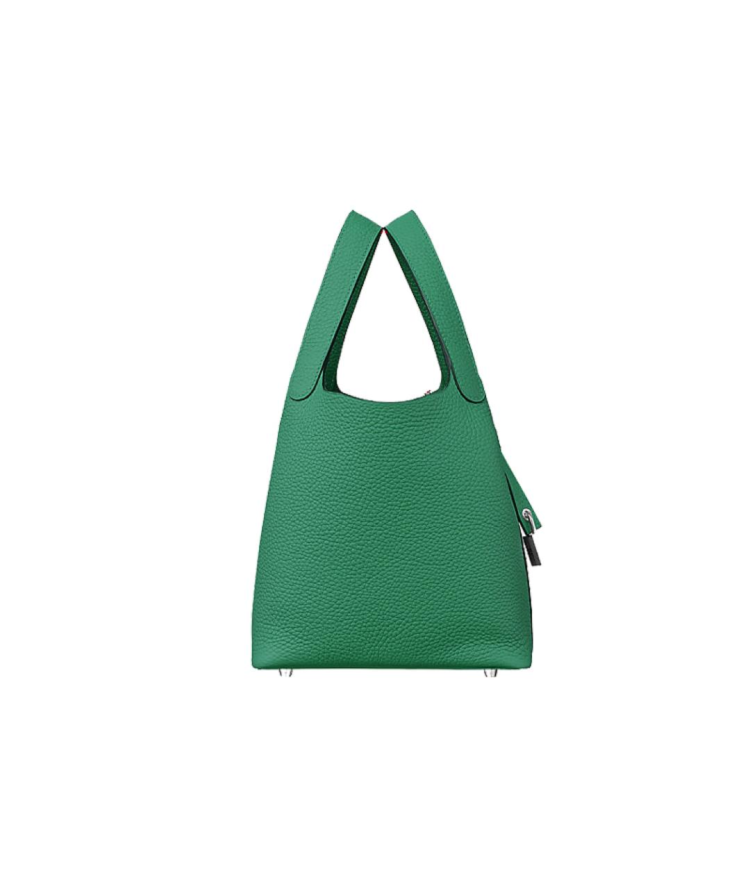 HERMES Зеленая кожаная сумка через плечо, фото 2