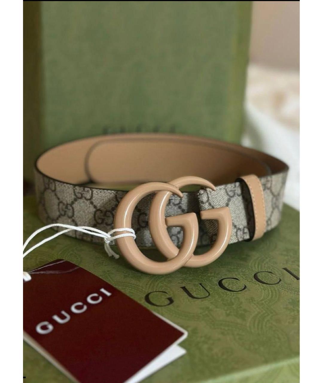 GUCCI Бежевый ремень, фото 3