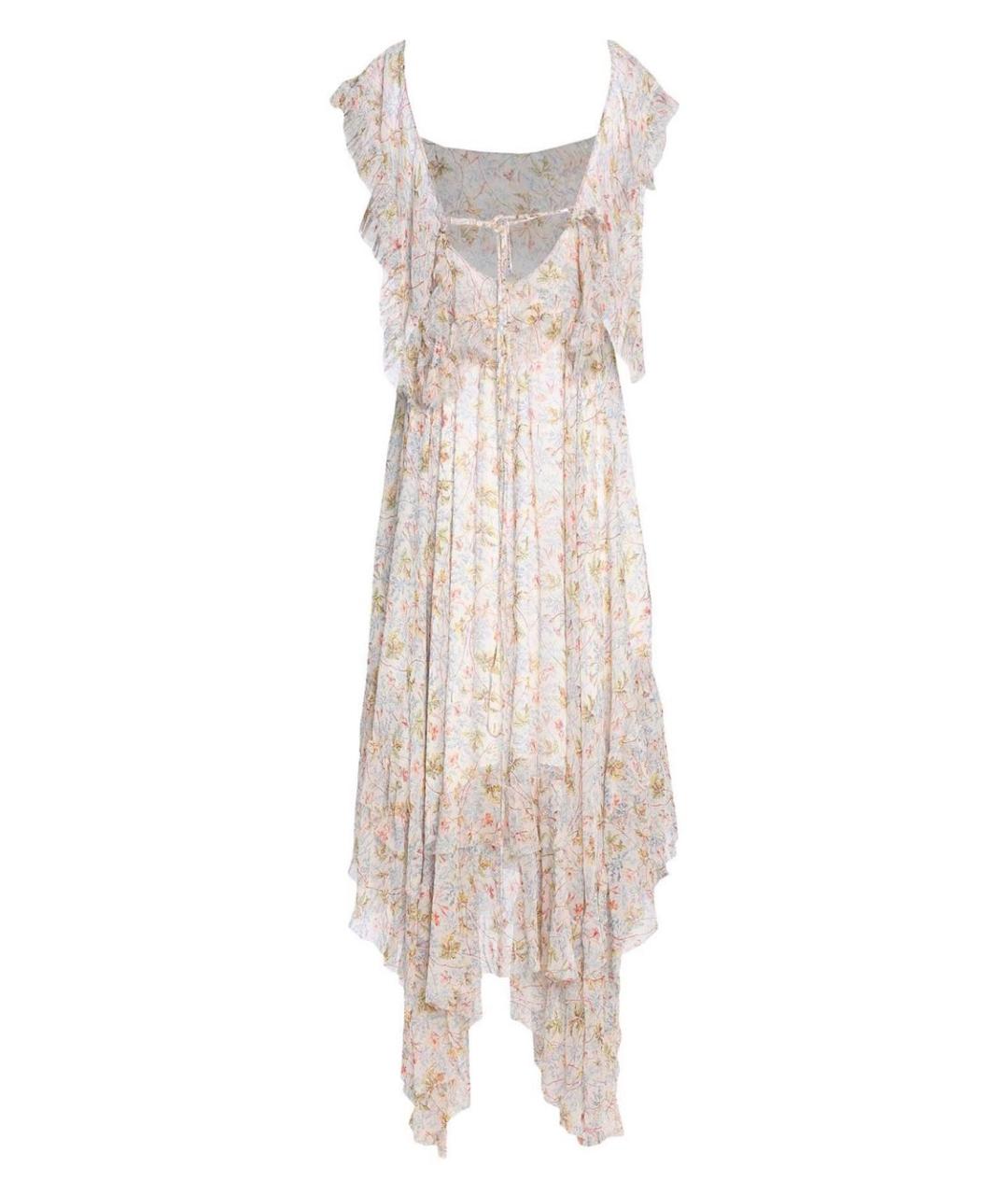 PHILOSOPHY DI LORENZO SERAFINI Бежевое вискозное вечернее платье, фото 2