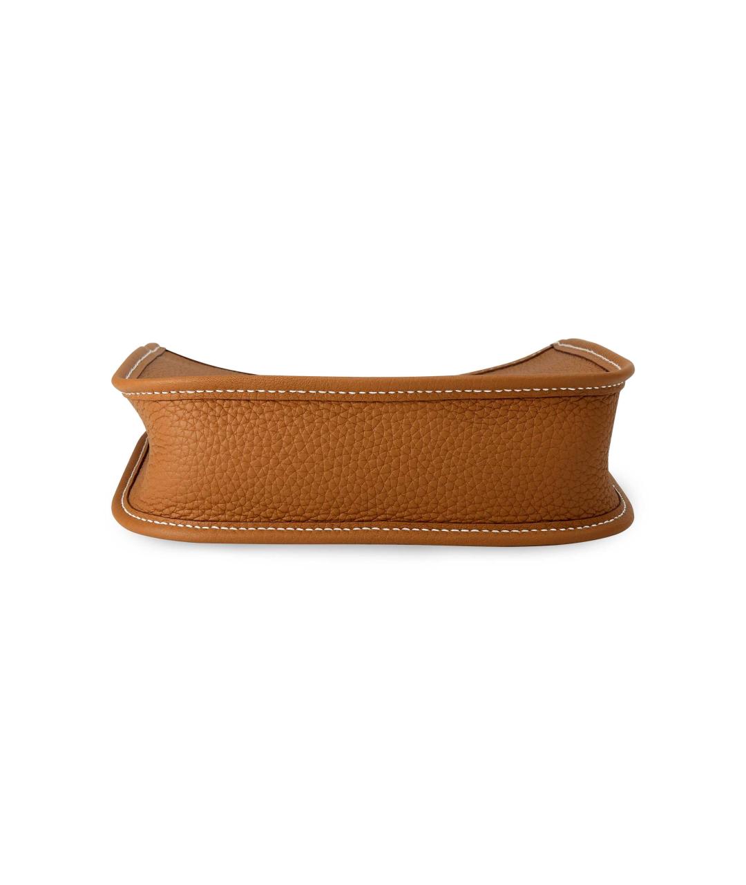 HERMES Коричневая кожаная сумка через плечо, фото 4