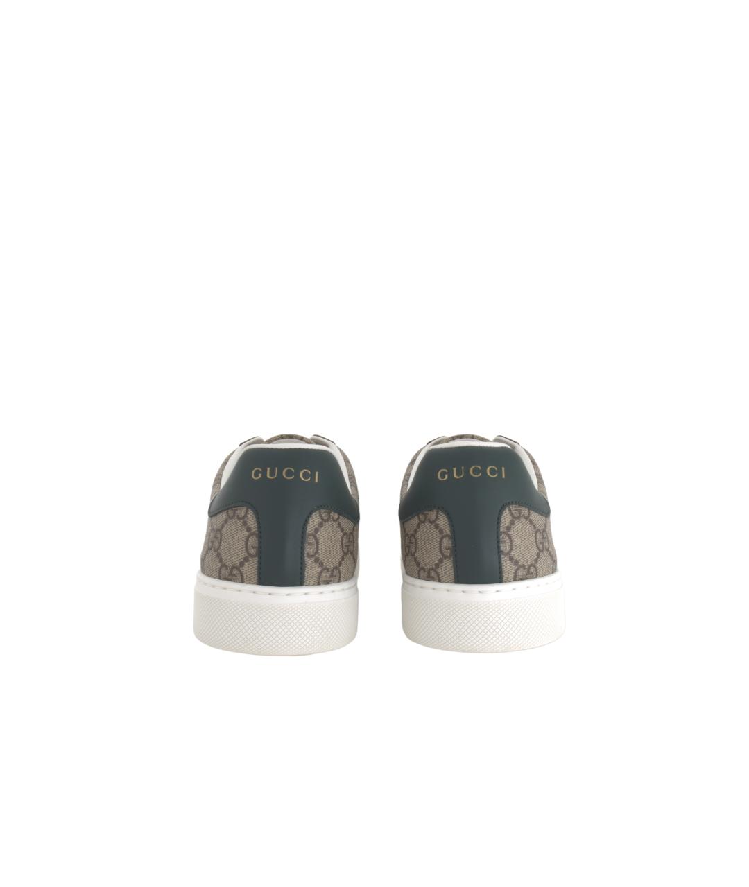 GUCCI Бежевые низкие кроссовки / кеды, фото 5