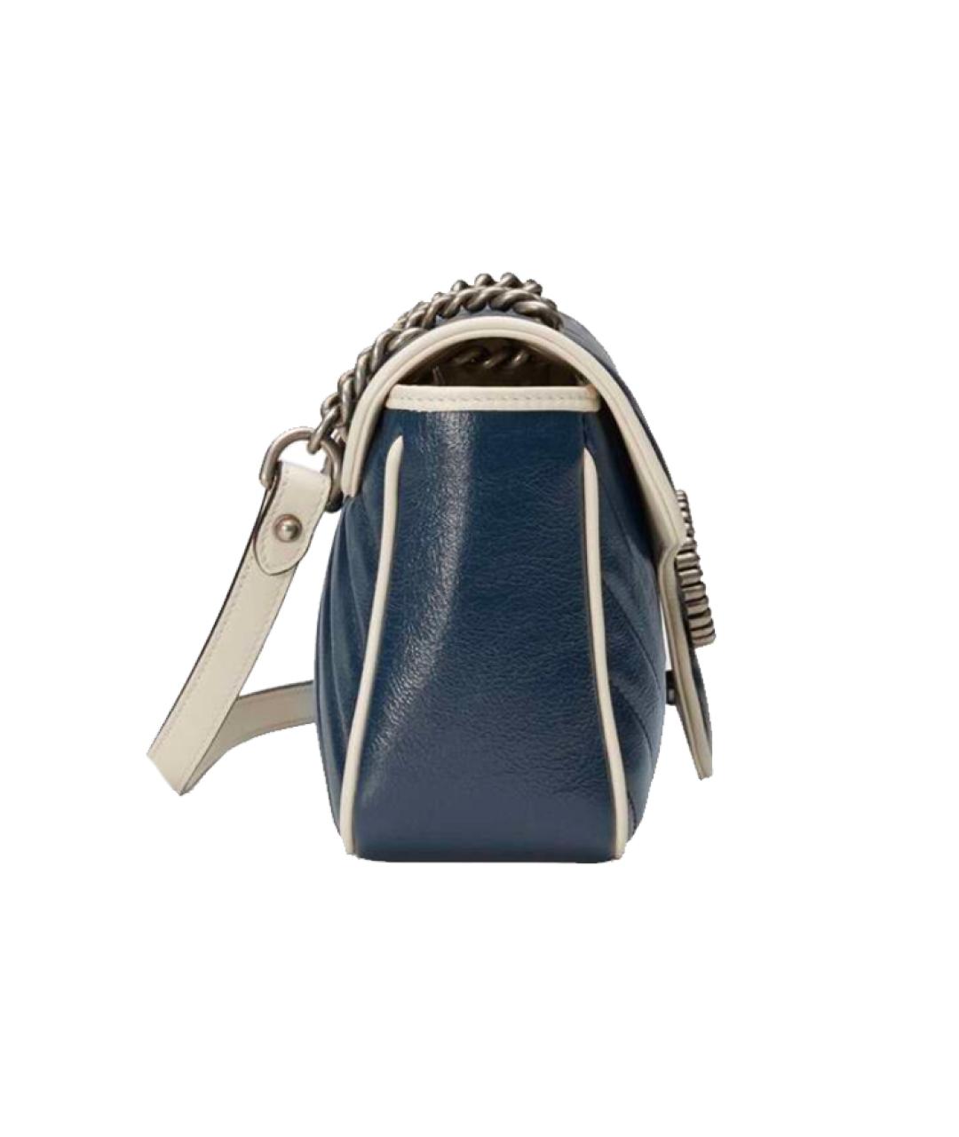 GUCCI Синяя кожаная сумка через плечо, фото 3