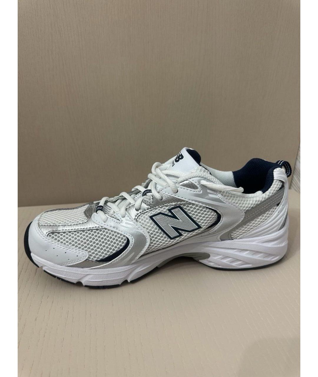 NEW BALANCE Белые текстильные низкие кроссовки / кеды, фото 4