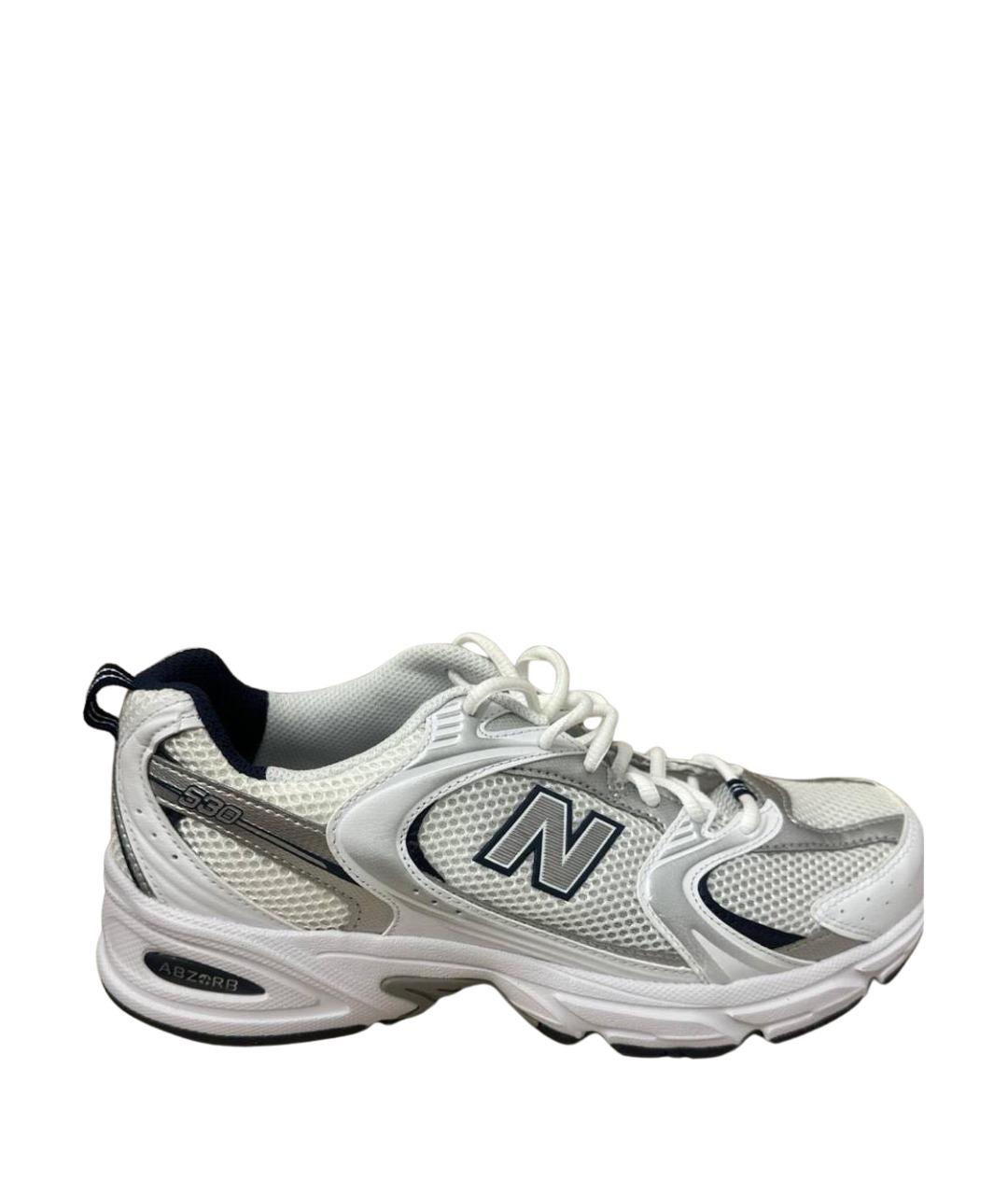 NEW BALANCE Белые текстильные низкие кроссовки / кеды, фото 1