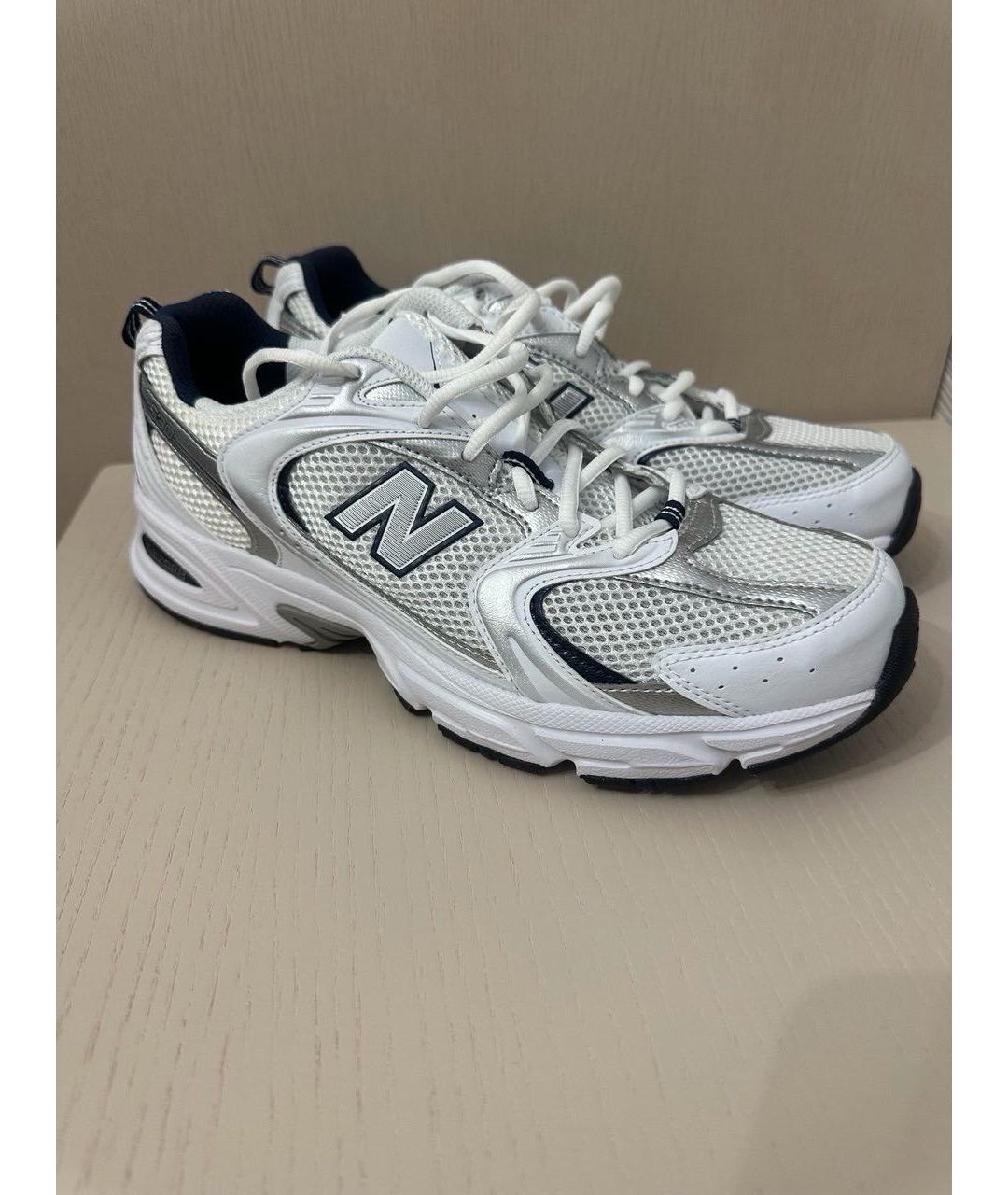 NEW BALANCE Белые текстильные низкие кроссовки / кеды, фото 2