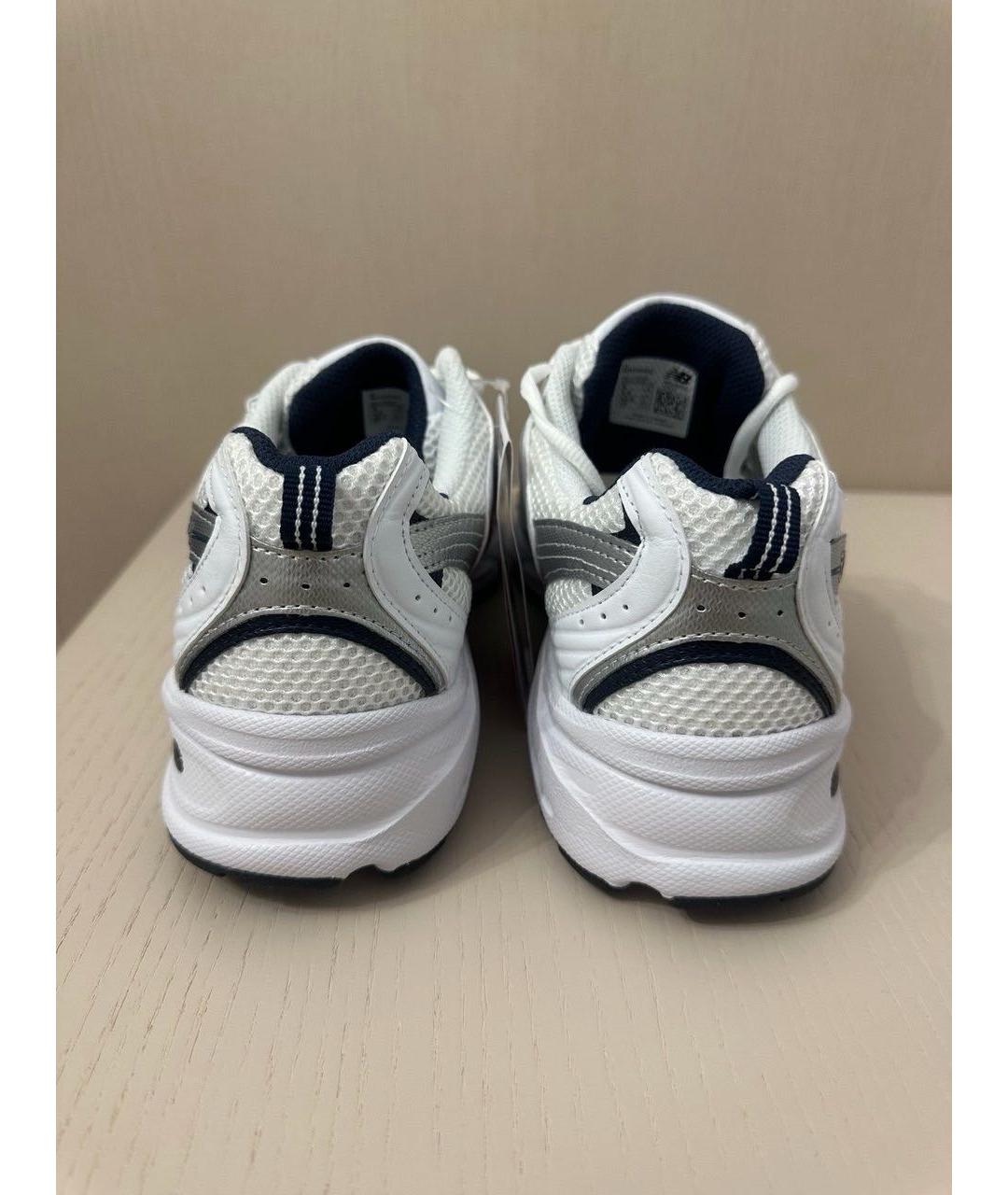 NEW BALANCE Белые текстильные низкие кроссовки / кеды, фото 3