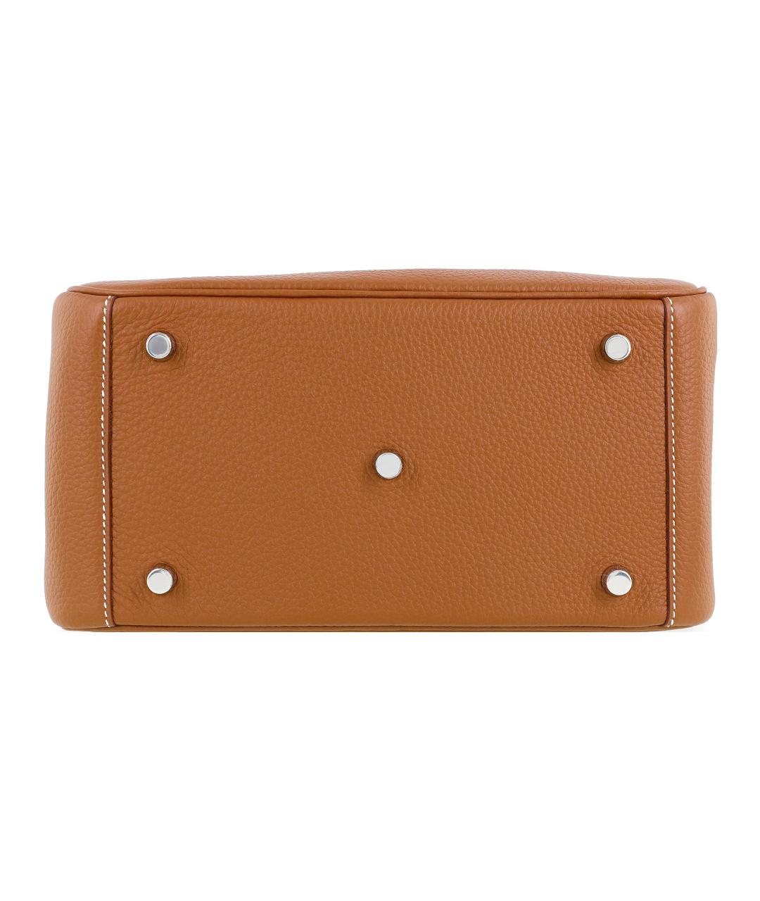 HERMES Коричневая кожаная сумка через плечо, фото 4