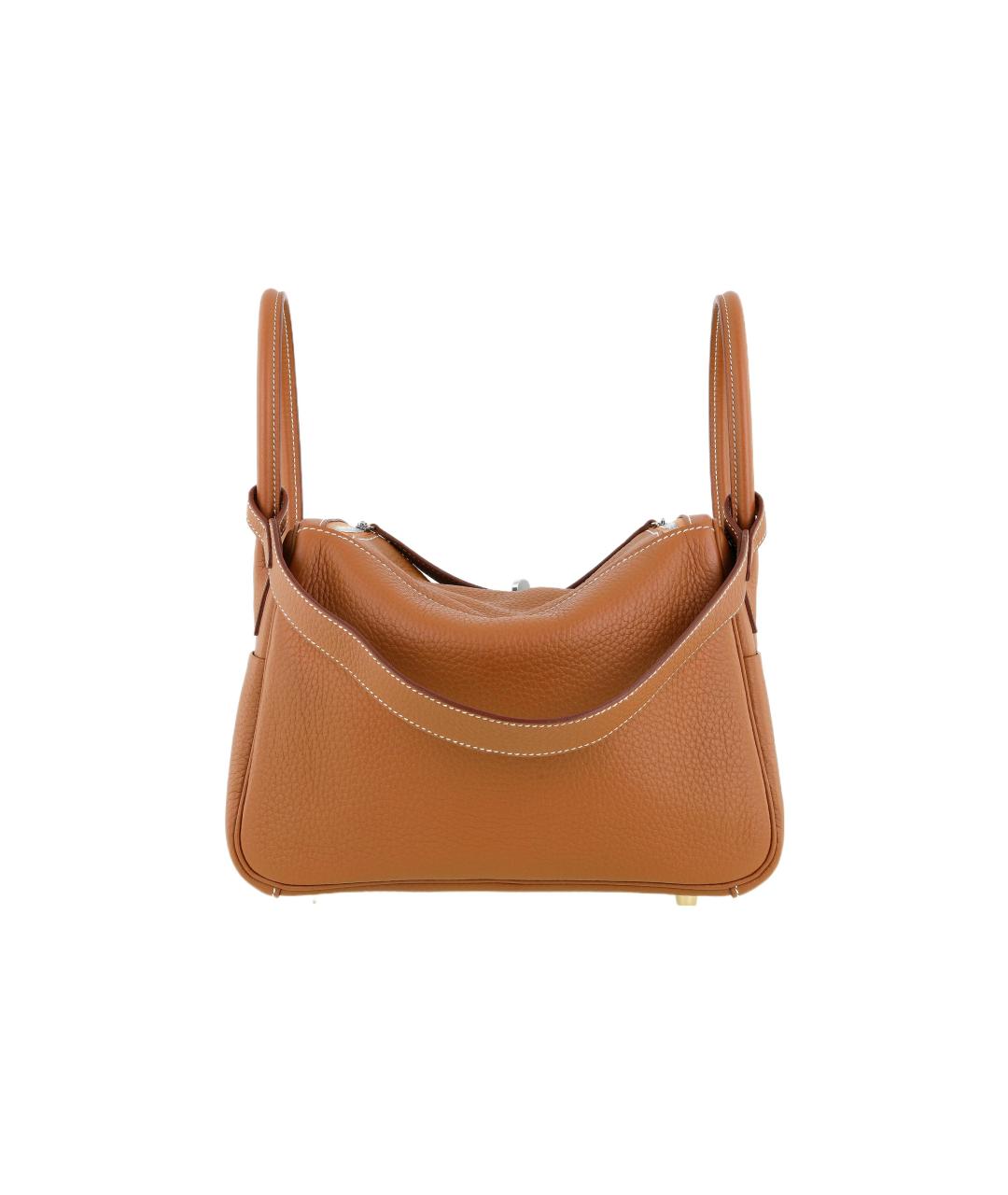 HERMES Коричневая кожаная сумка через плечо, фото 3