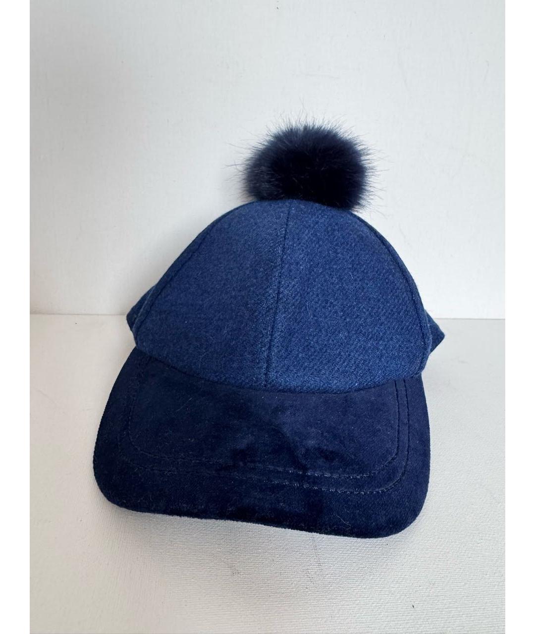 PAUL SMITH Синяя шерстяная кепка, фото 7