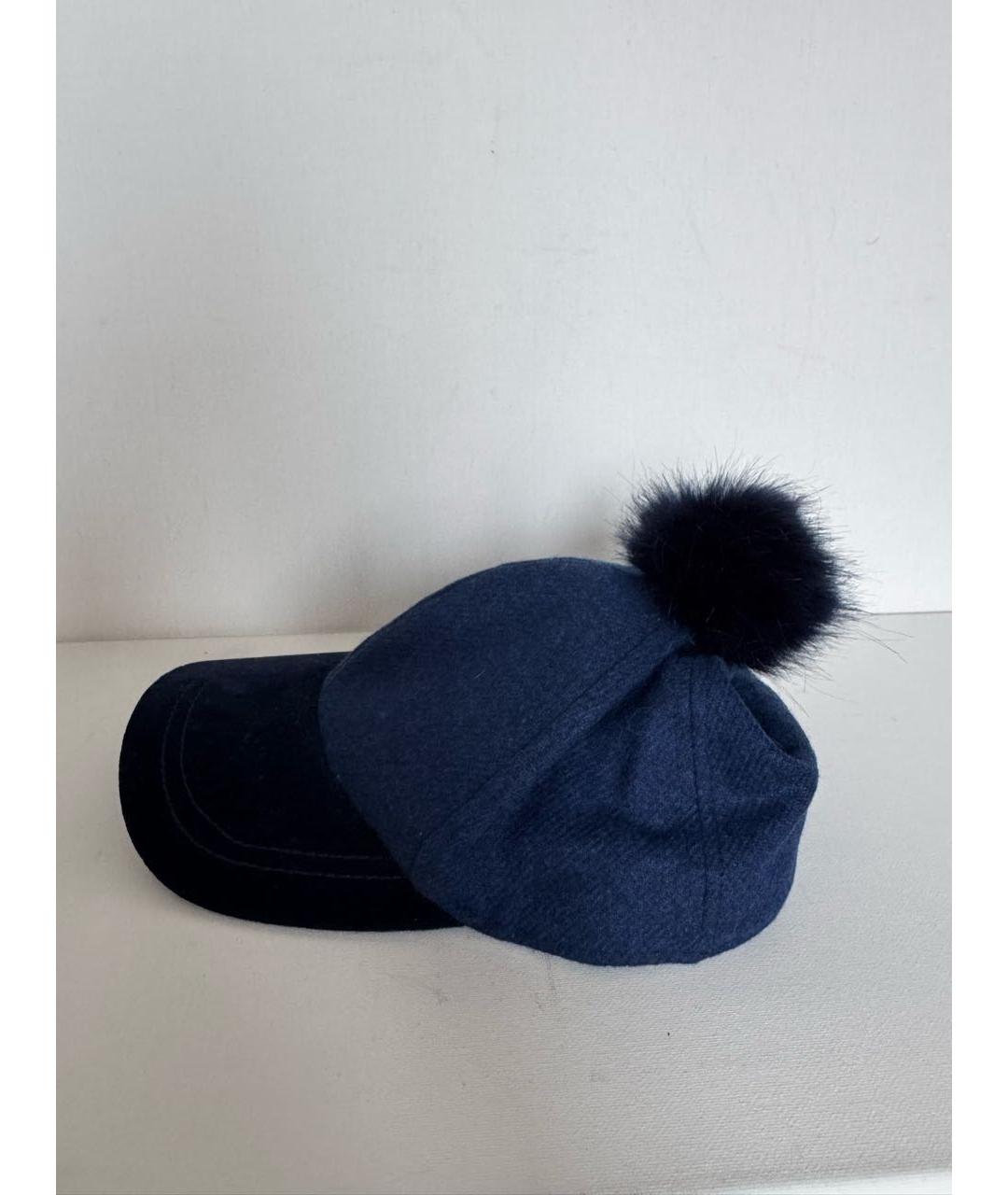 PAUL SMITH Синяя шерстяная кепка, фото 2