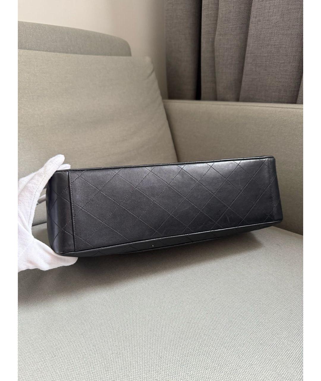 CHANEL Черная кожаная сумка через плечо, фото 4