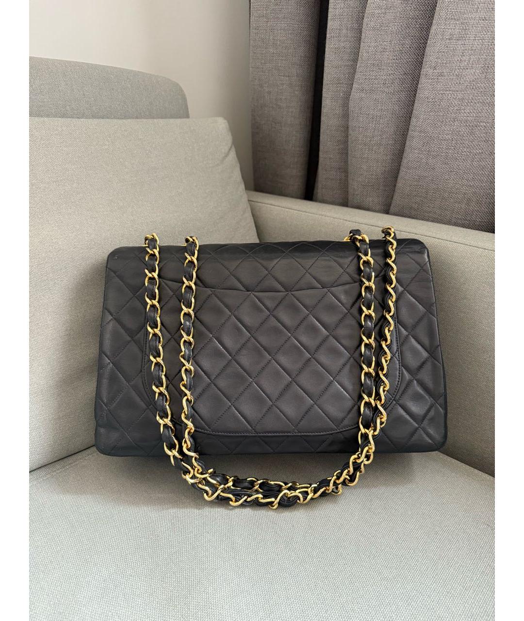 CHANEL Черная кожаная сумка через плечо, фото 3