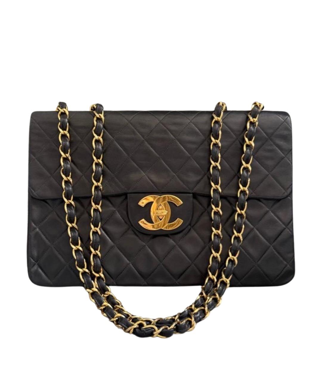 CHANEL Черная кожаная сумка через плечо, фото 1