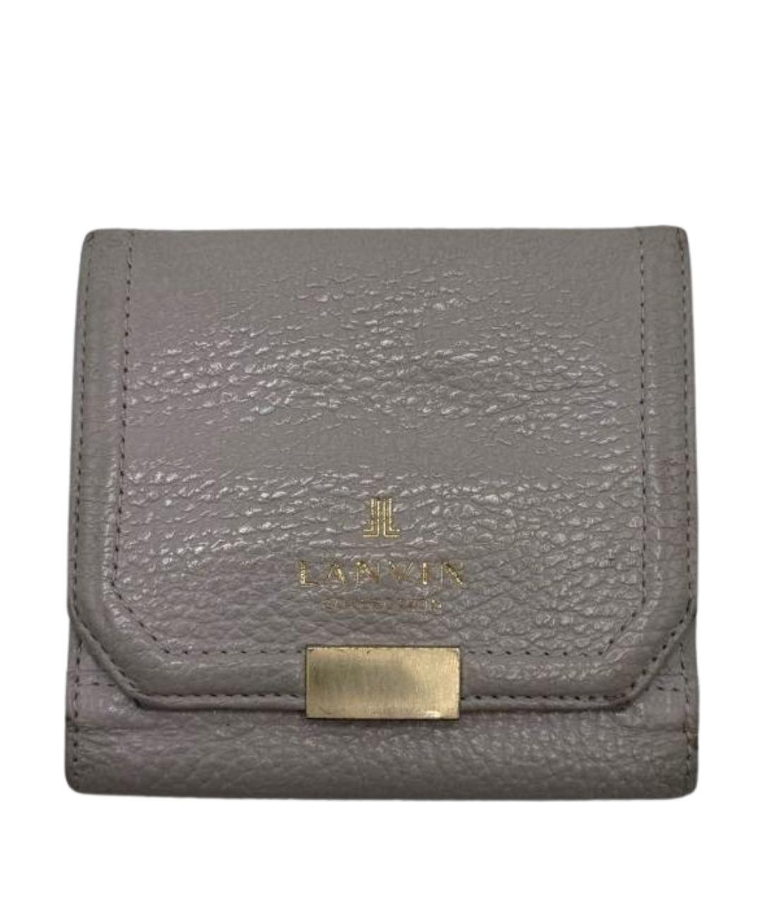 LANVIN Бежевый кожаный кошелек, фото 1