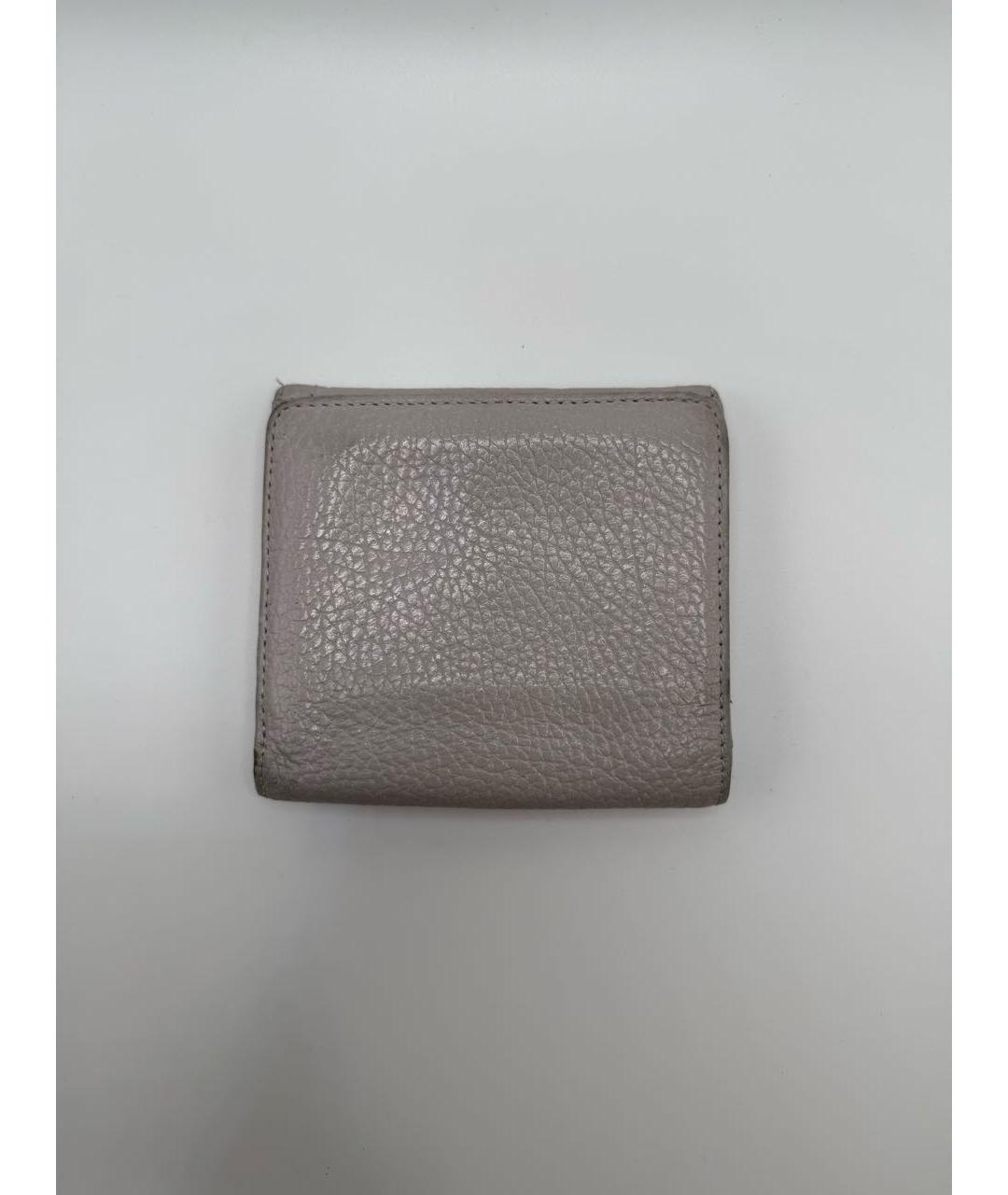 LANVIN Бежевый кожаный кошелек, фото 2