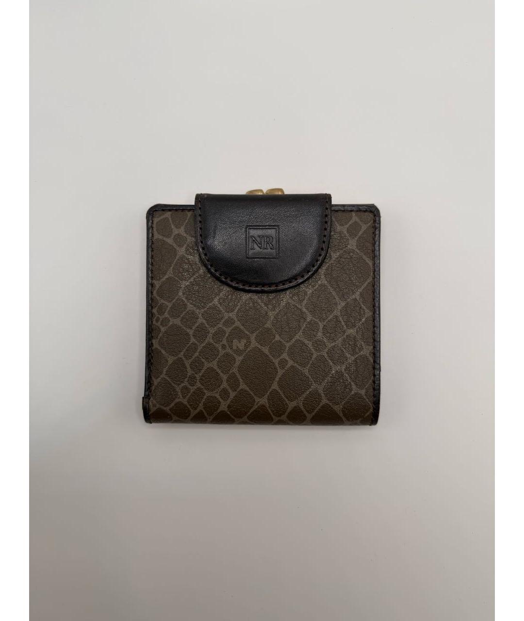 NINA RICCI Бежевый кожаный кошелек, фото 7